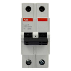 Автоматичний вимикач ABB basic M 2P  C6