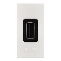 Розетка Zenit біла USB 1 мод.