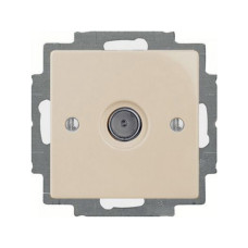 Розетка ABB basic55 cлонова кість TV