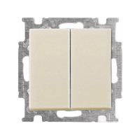 Вимикач ABB basic55 cлонова кість 2кл