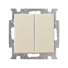 Вимикач ABB basic55 cлонова кість 2кл
