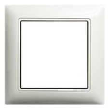 Рамка ABB basic55 біла 1-на