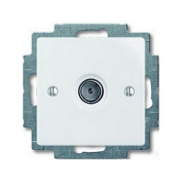 Розетка ABB basic55 біла TV
