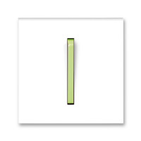Клавіша вимикача Neo білий/крижаний зелений 1кл