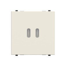 Розетка Zenit біла USB A+C 30W