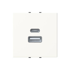 Розетка Zenit біла USB A+C 3A