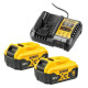 Набір з двох інструментів безщіткових DeWALT DCK2020P2T
