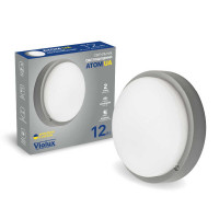 Світильник LED Violux ДББ ATOM UA сірий 12W 5000K IP54 картон
