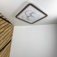 Світильник LED smart OREO+пульт 120W 3000-6000K IP20 коричневий квадрат