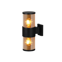 Світильник фасадний Violux BACARDI-2D 2х40W Е27 IP54 чорний