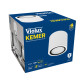 Cвітильник точковий накладний KEMER GX53 IP54 білий Violux