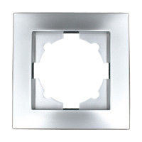 Рамка EL-BI VEGA Silverline сірий металік 1-на