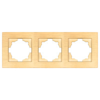 Рамка EL-BI VEGA Woodline клен 3-на