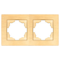 Рамка EL-BI VEGA Woodline клен 2-на