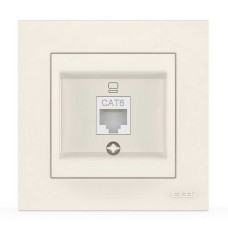 Розетка EL-BI VEGA  біла комп'ютерна 1-на CAT6 RJ45
