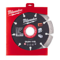 Диск алмазний MILWAUKEE DUH 115, діаметр 115мм (залізобетон, цегла)