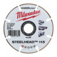 Диск алмазний Speedcross STEELHEAD 115 MILWAUKEE, діаметр 115мм, (метал, нержавійка)