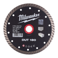 Диск алмазний MILWAUKEE DUT 180, діаметр 180мм (керамічна плитка/чистий різ)