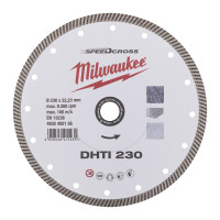Диск алмазний Speedcross MILWAUKEE DHTI 230, діаметр 230мм  (керамічна плитка/чистий різ)