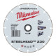 Диск алмазний Speedcross STEELHEAD 230 MILWAUKEE, діаметр 230мм, (метал, нержавійка)
