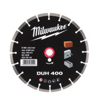 Диск алмазний MILWAUKEE DUH 400, діаметр 400мм (залізобетон, цегла)