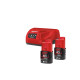 Енергокомплект Li-Ion MILWAUKEE, M12 NRG-202 (зарядний пристрій  С12 С, 2 акумулятори М12 В2 2Аг, картонне пакуванння)