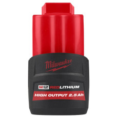 Акумулятор Li-Ion HIGH OUTPUT MILWAUKEE, M12 HB2.5 2,5 Аг