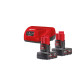 Енергокомплект Li-Ion MILWAUKEE, M12 NRG-602 (зарядний пристрій С12 С, 2 акумулятори М12 В6 6Аг, картонне пакування)