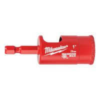 Коронка алмазна Diamond Plus MILWAUKEE, O25,0мм (1/4 Hex)
