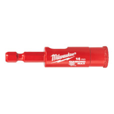 Коронка алмазна Diamond Plus MILWAUKEE, O14,0мм (1/4 Hex)