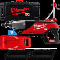 Дриль акумуляторна для алмазного свердління MILWAUKEE, MX DCD150-302CKIT (+станина,ЗП,2Х3Аг,кейс)