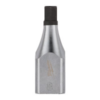 Головка торцева хромована 1/2'' MILWAUKEE з бітою Hex, 8мм