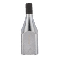 Головка торцева хромована 1/2'' MILWAUKEE з бітою Hex, 7мм