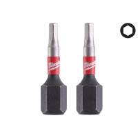 Біта SHOCKWAVE MILWAUKEE, Hex2,5, 25мм, (2шт) (заміна на 4932500378)