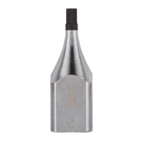 Головка торцева хромована 1/2'' MILWAUKEE з бітою HEX, 5мм