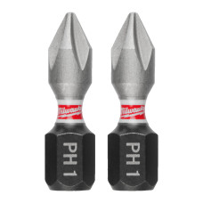 Біта SHOCKWAVE MILWAUKEE, PH1, 25мм, (3шт)