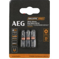 Біта ударна AEG AAK253PH3, PH3, 25мм (3шт)