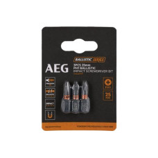 Біта ударна AEG AAK253PH1, PH1, 25мм (3шт)