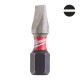 Біта SHOCKWAVE MILWAUKEE, SL1,2x6,5, 25мм, (2шт)