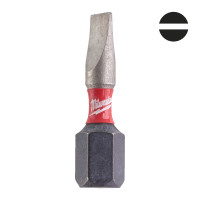 Біта SHOCKWAVE MILWAUKEE, SL0,6x4,5, 25мм, (2шт)