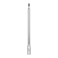 Головка торцева хромована 1/4'' MILWAUKEE подовжена з бітою Torx, T15