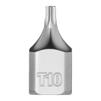 Головка торцева хромована 1/4'' MILWAUKEE укорочена з бітою Torx, T10