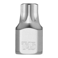 Головка торцева хромована 1/4'' MILWAUKEE укорочена з бітою Torx, T45
