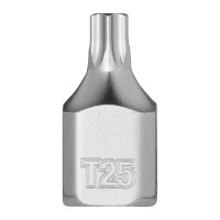 Головка торцева хромована 1/4'' MILWAUKEE укорочена з бітою Torx, T25