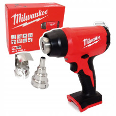 Термоповітродувка акумуляторна MILWAUKEE, M18 BHG-0 (каркас, аксесуари, картонне пакування)