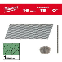 Цвяхи оцинковані вкриті смолою з Т-образною головкою MILWAUKEE, 18G/0 градусів/16мм, (10000шт)