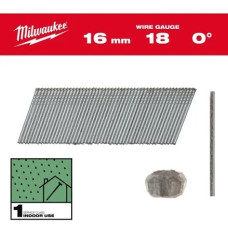 Цвяхи оцинковані вкриті смолою з Т-образною головкою MILWAUKEE, 18G/0 градусів/16мм, (10000шт)
