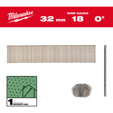 Цвяхи оцинковані вкриті смолою з Т-образною головкою MILWAUKEE, 18G/0 градусів/32мм, (5000шт)