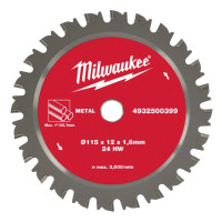 Диск пиляльний для труб металевих MILWAUKEE, FPCSB діаметр 115х12х1,6мм, 24зуба (для M18 FPCS)