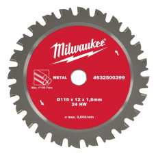 Диск пиляльний для труб металевих MILWAUKEE, FPCSB діаметр 115х12х1,6мм, 24зуба (для M18 FPCS)